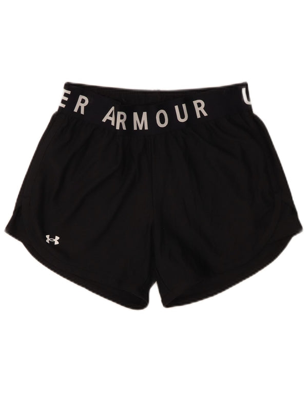 Женские спортивные шорты с графическим рисунком Under Armour UK 10, маленькие черные из полиэстера