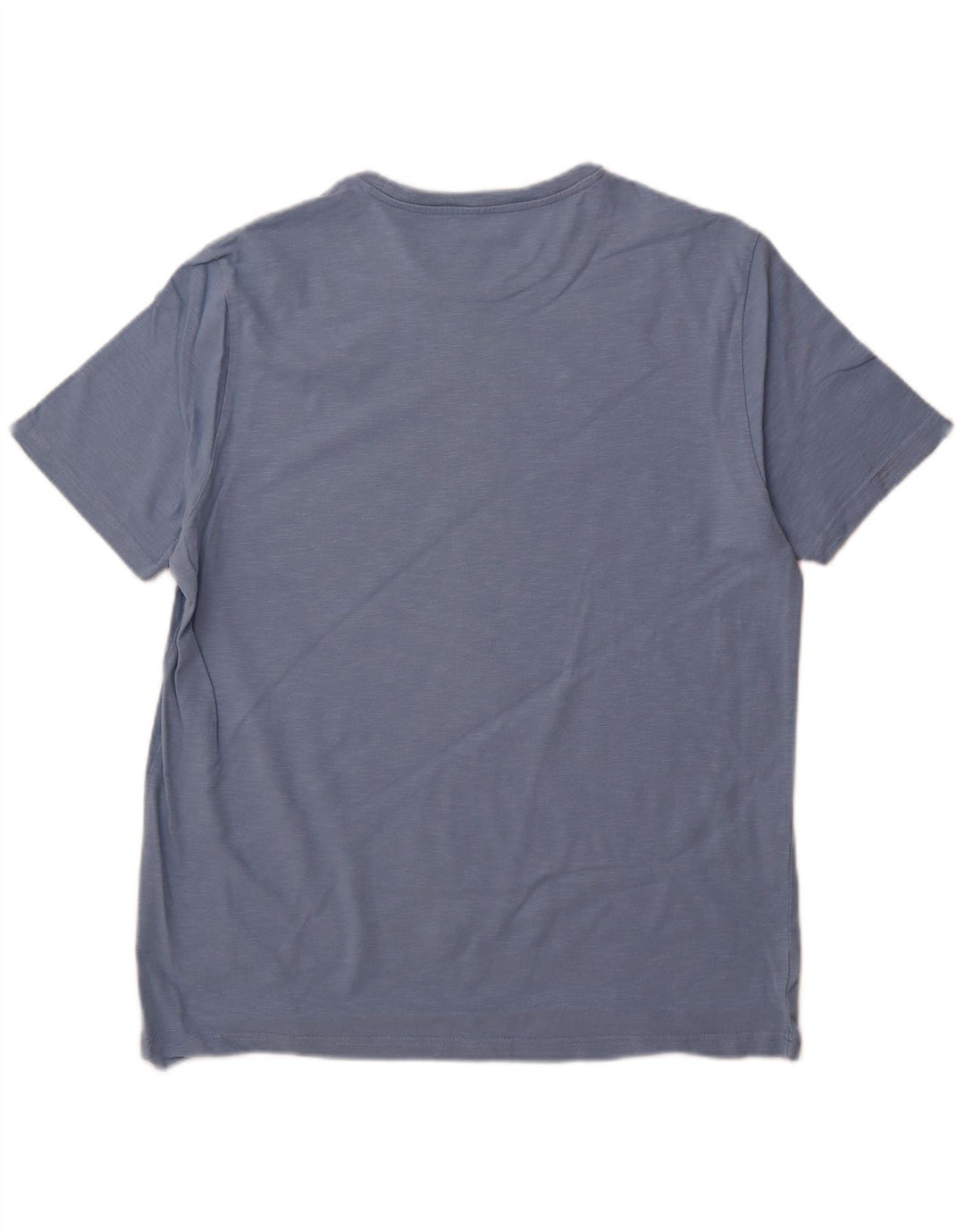 FAT FACE Мужская футболка с рисунком Топ XL из хлопка синего цвета с крапинками