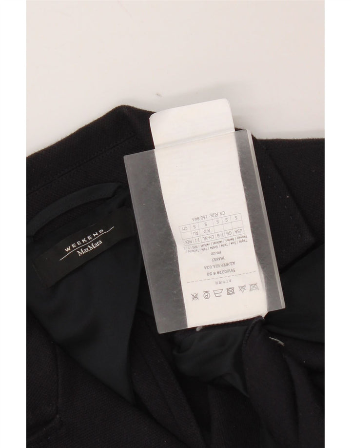 Женский двубортный пиджак Max Mara Weekend UK 10, маленький темно-синий