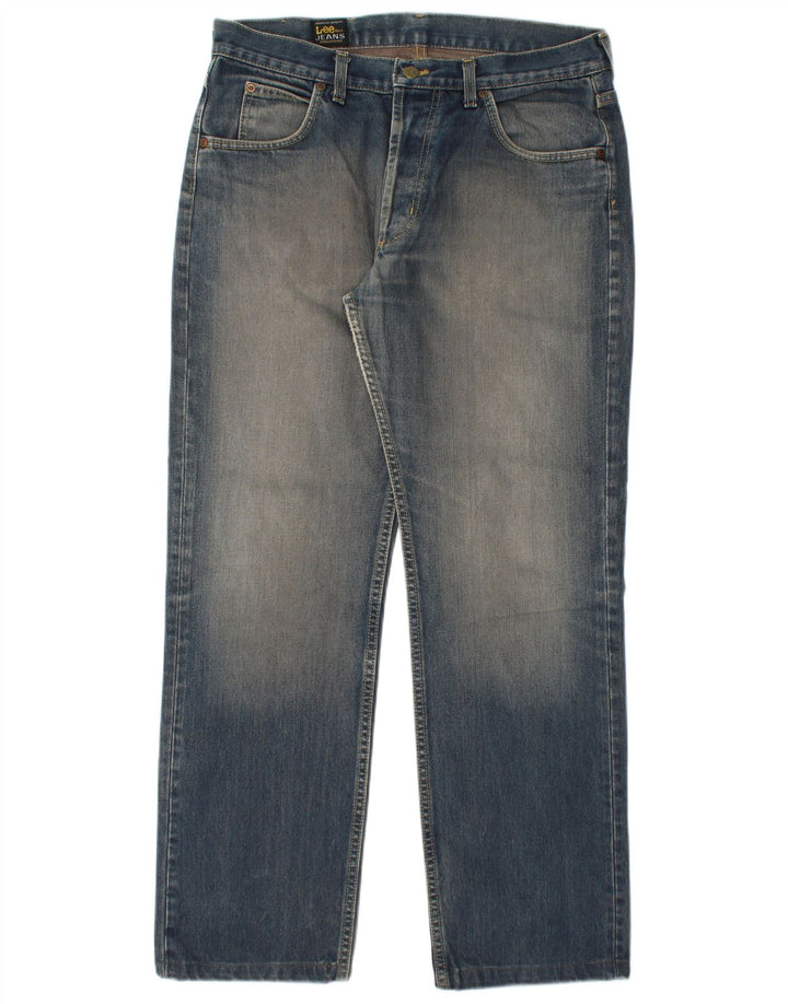 Мужские прямые джинсы Lee Seattle W34 L30, синий хлопок
