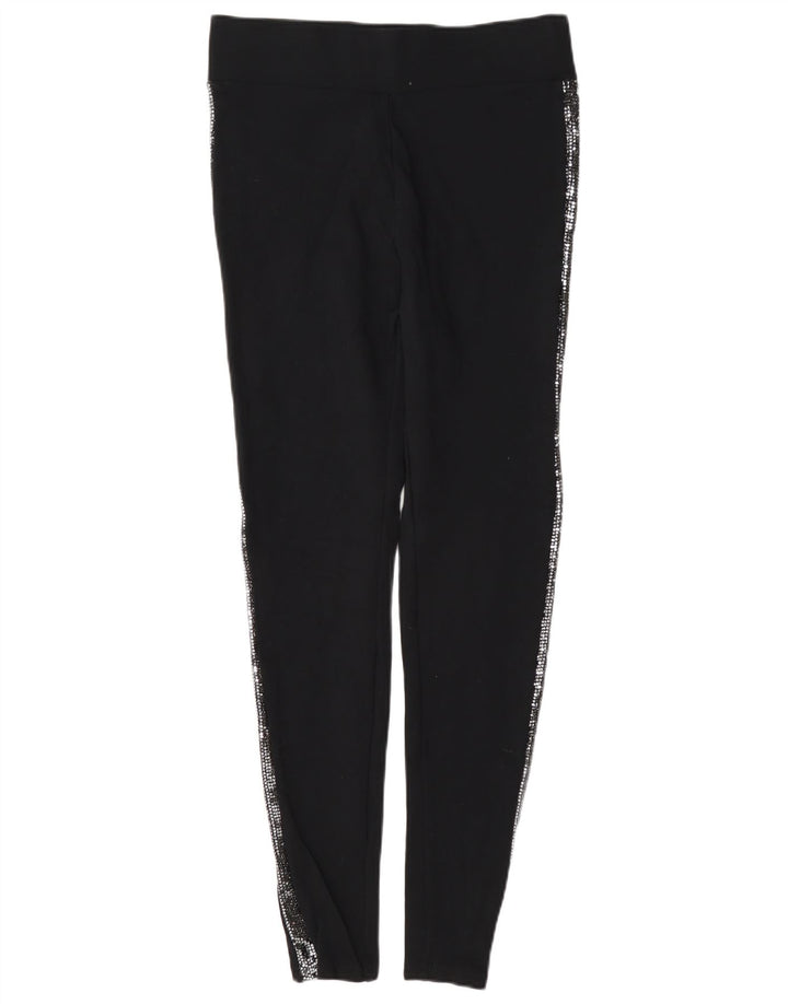 Женские леггинсы Marks & Spencer UK 10, маленькие, черные, вискоза