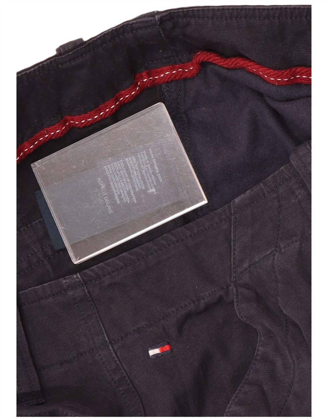TOMMY HILFIGER Мужские шорты-карго W32, средний темно-синий, хлопок