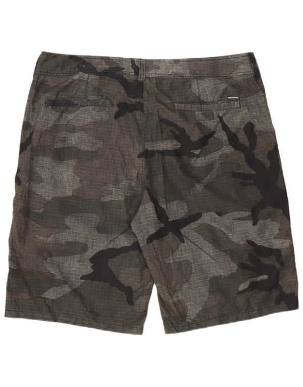 Мужские шорты чинос Quiksilver W40 XL, камуфляжный полиэстер цвета хаки
