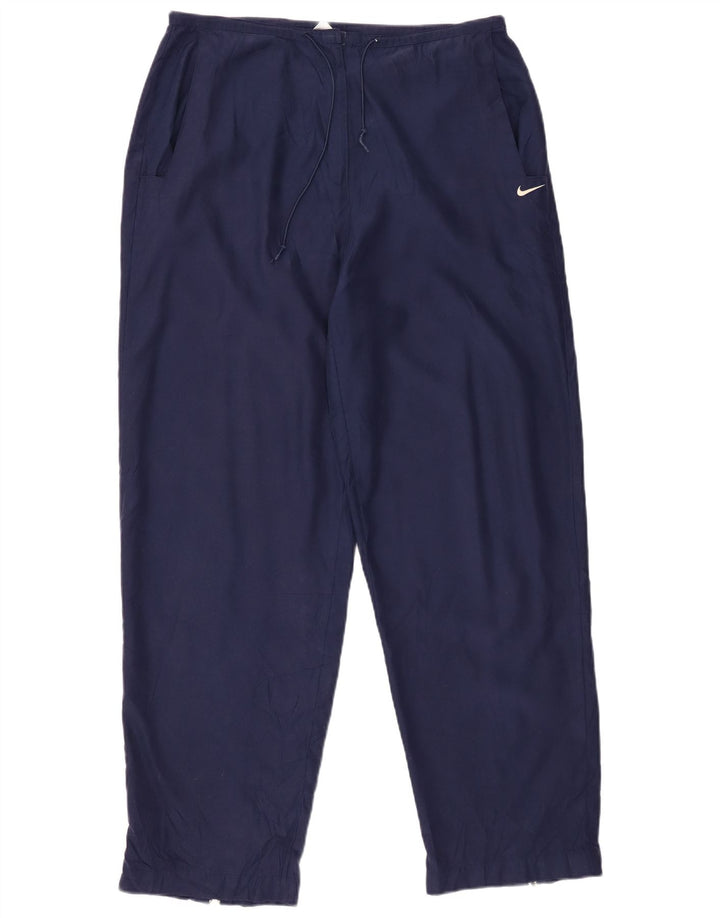 Женские повседневные зауженные брюки NIKE, размер США 12/14, большие W32 L30, темно-синие