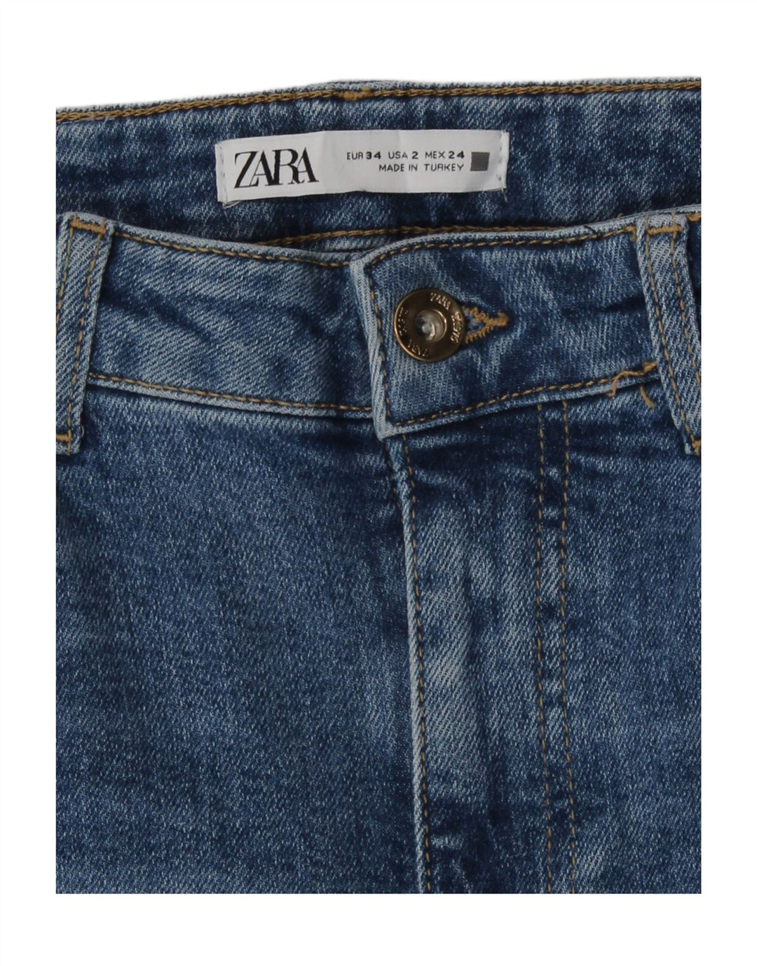 Женские расклешенные джинсы Zara EU 34 2XS W24 L31 синие