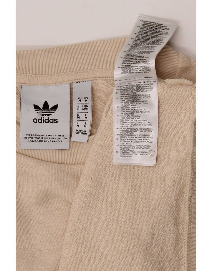 Мужской свитшот Adidas с рисунком, хлопковый джемпер среднего бежевого цвета