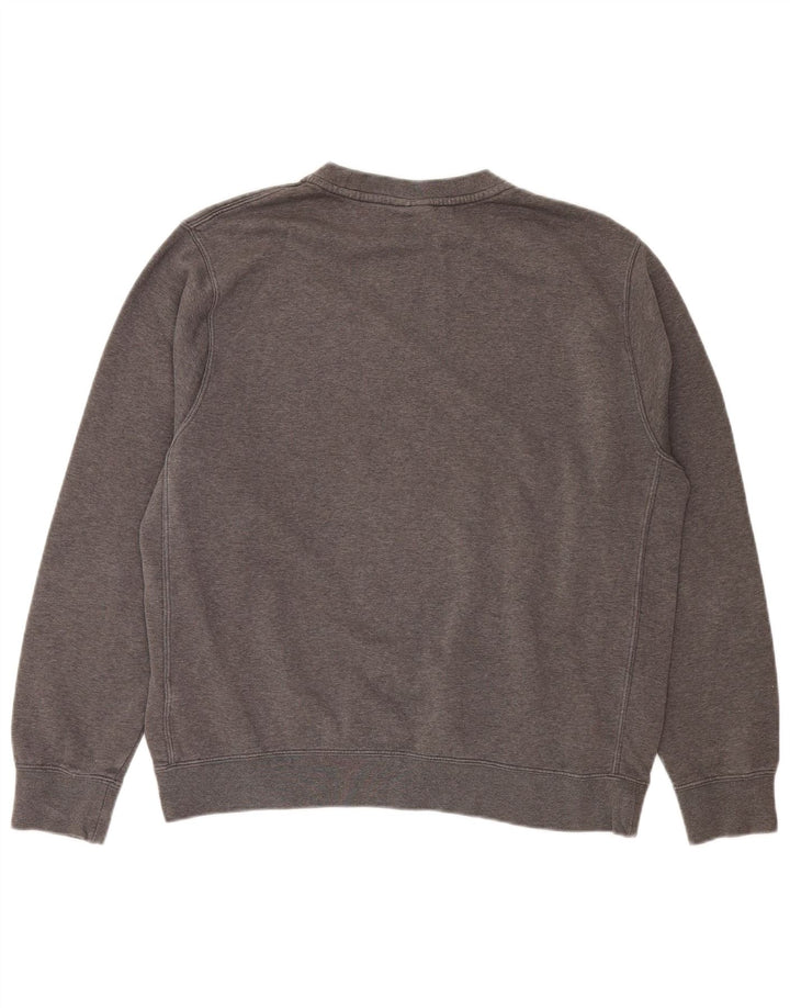 NIKE Mens Sweatshirt Jumper Large Grey Cotton