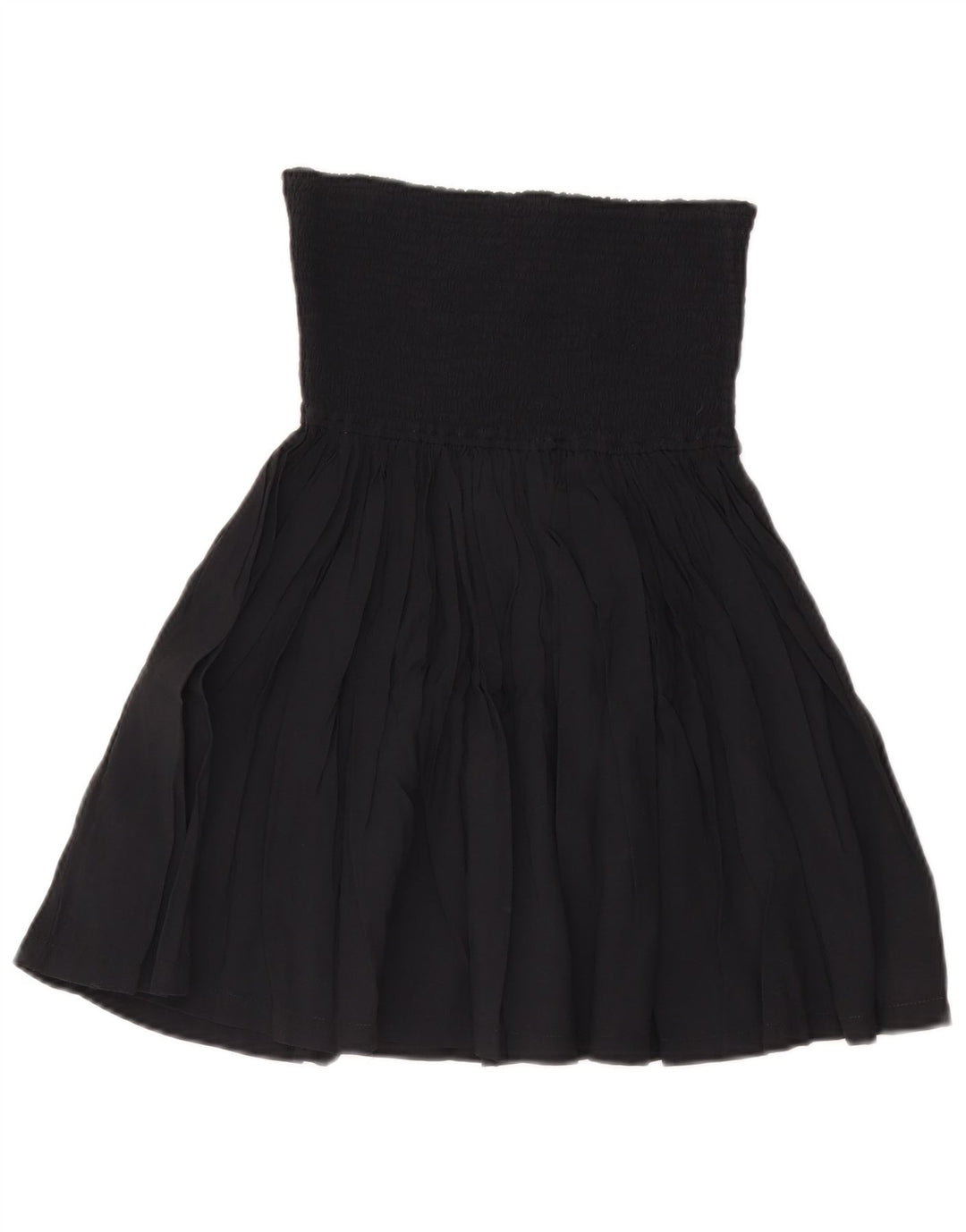 LEMON Женская юбка-трапеция с завышенной талией среднего размера W28 Темно-синяя вискоза