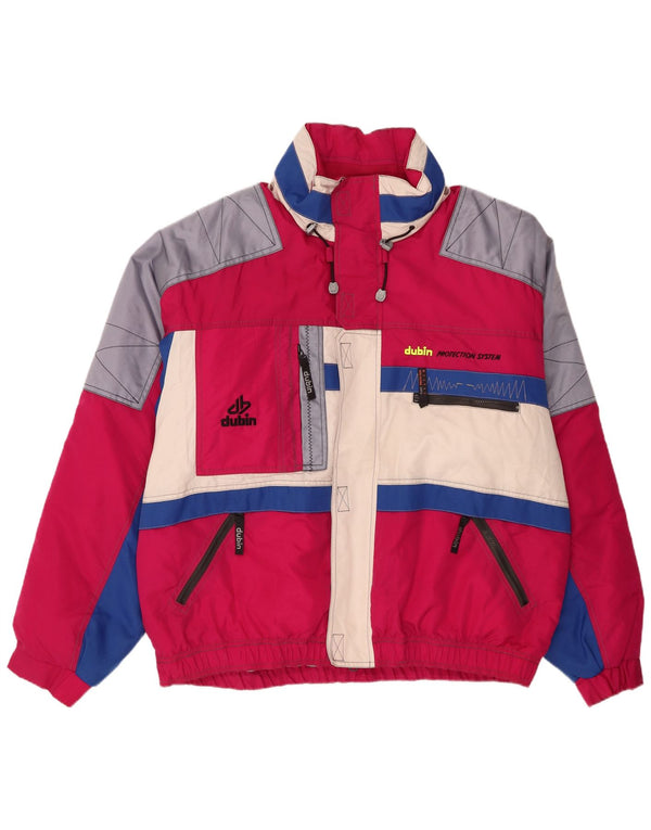 Мужская лыжная куртка Dubin IT 58 4XL Розовый Нейлон с цветными блоками