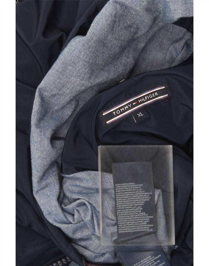 Мужская ветровка Tommy Hilfiger UK 42 XL темно-синяя из полиэстера