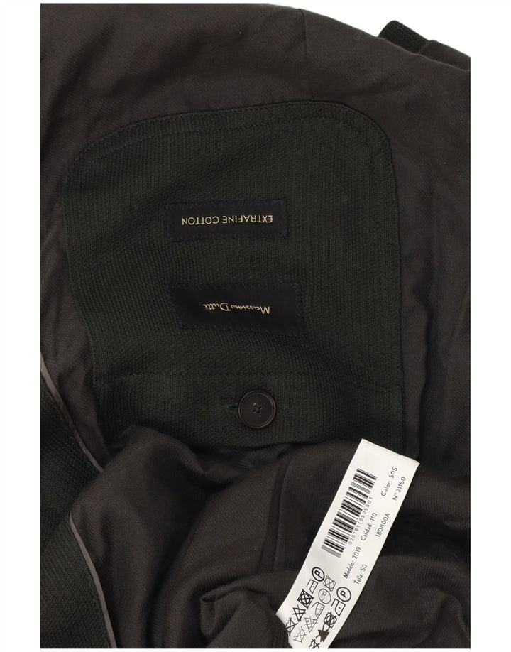 Мужской пиджак на 3 пуговицах MASSIMO DUTTI IT 50, средний серый хлопок