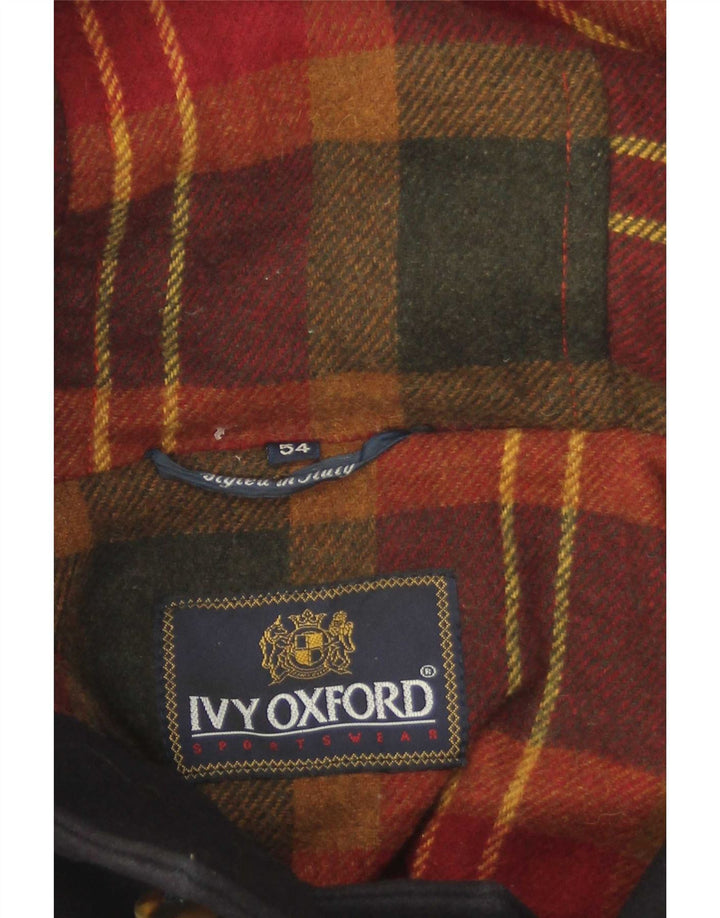 Мужской дафлкот Ivy Oxford с капюшоном IT 54 2XL Черный Полиэстер