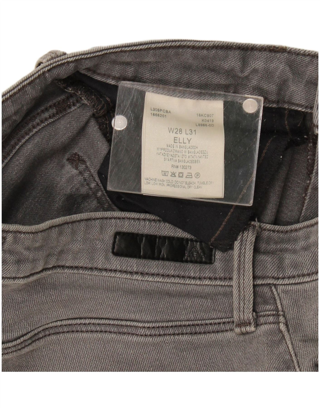 Женские узкие джинсы Lee Elly W28 L28, серый хлопок