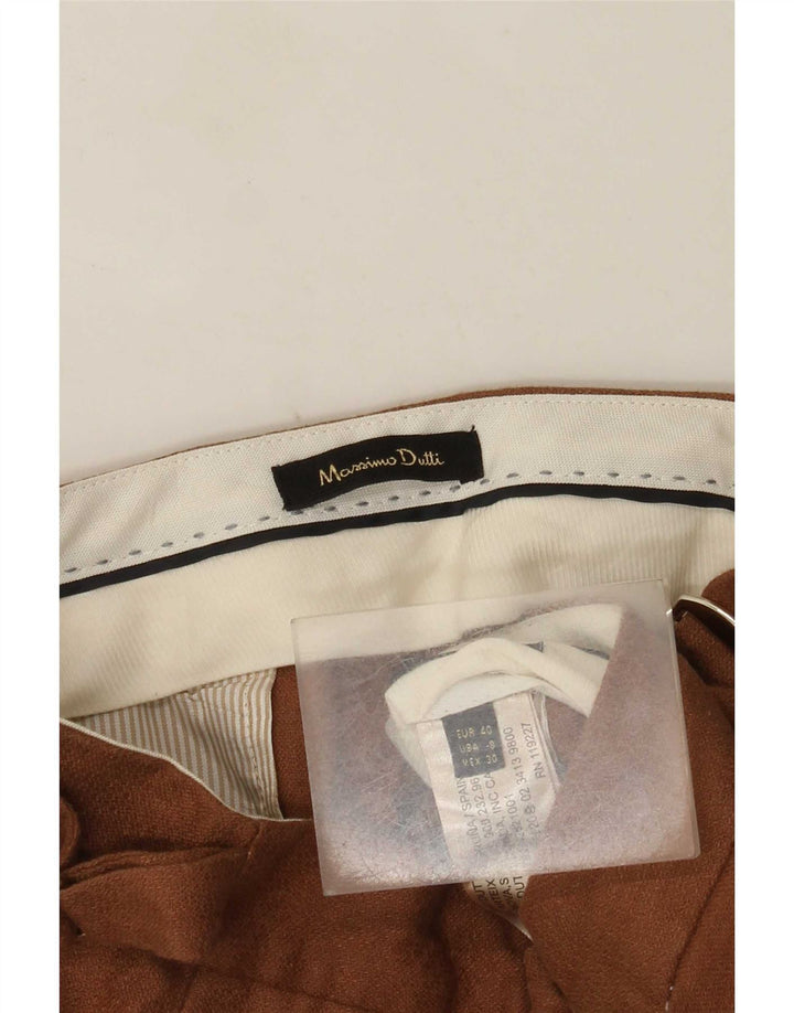 Брюки-чиносы Massimo Dutti женские стандартные EU 40 Medium W30 L31 Коричневые