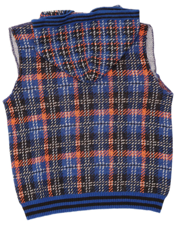 Женская майка с капюшоном Benetton UK 18 XL, синяя клетка