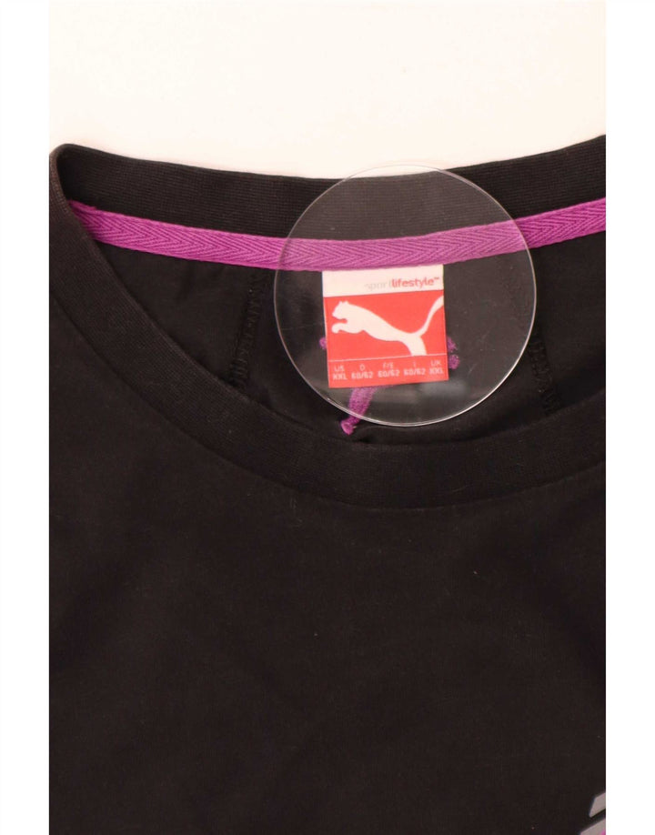 Мужская футболка с рисунком Puma 2XL, черная
