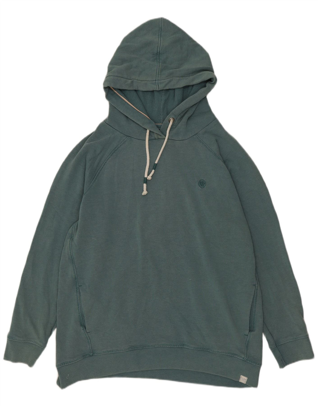 Женский джемпер с капюшоном Fat Face UK 14, хлопковый средний зеленый цвет