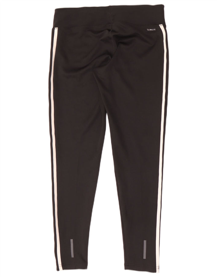 Женские леггинсы Adidas Climalite UK 12/14, средний черный полиэстер