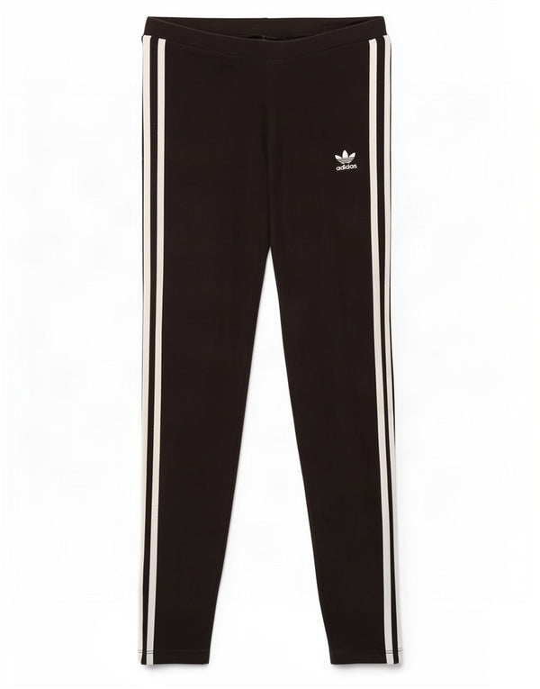 Женские леггинсы Adidas UK 12, средние черные хлопковые