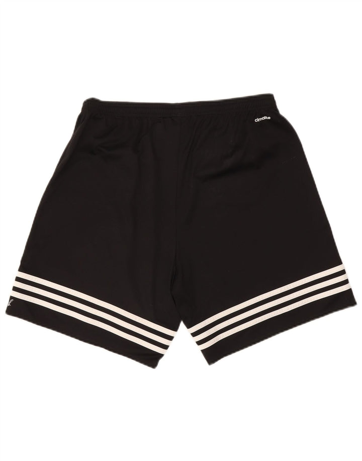 Мужские спортивные шорты Adidas Climalite, большие черные из полиэстера