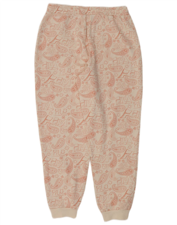 Fila Женский спортивный костюм большого размера с рисунком UK 14 Medium Off White Paisley