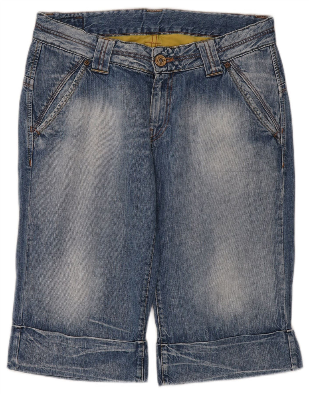 PEPE Jeans Мужские джинсовые шорты-бермуды W31 Средний синий хлопок