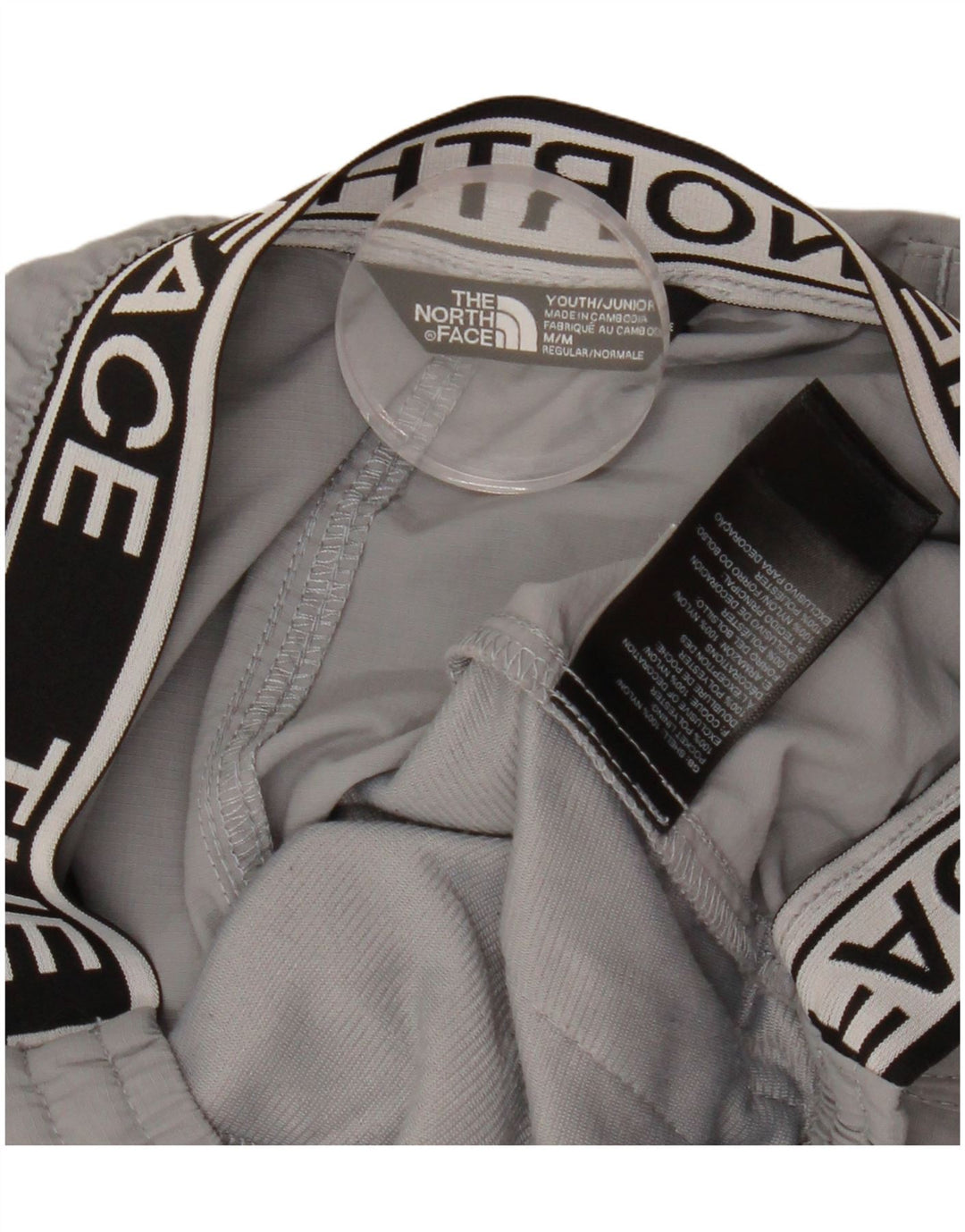 THE NORTH FACE Брюки карго с рисунком для мальчиков 9–10 лет, средние W24 L24 Серые