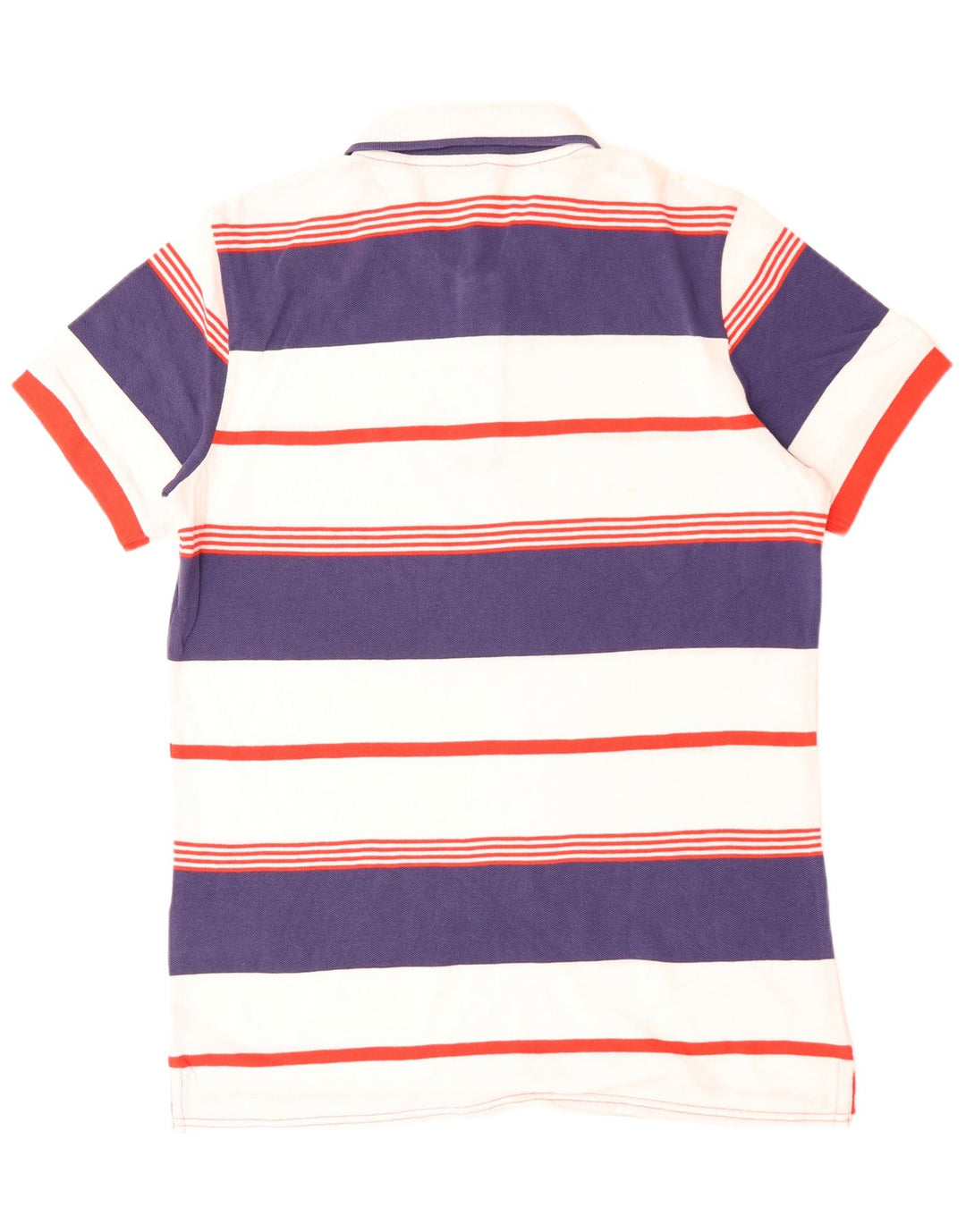 Мужская рубашка-поло BENETTON, хлопок, большая белая полоска