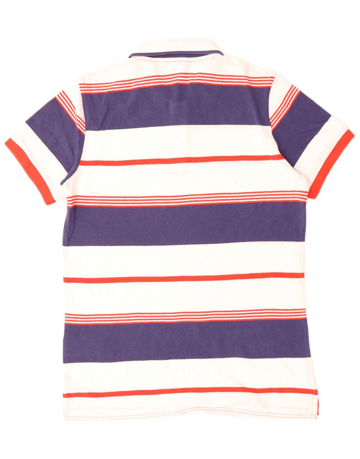 Мужская рубашка-поло BENETTON, хлопок, большая белая полоска