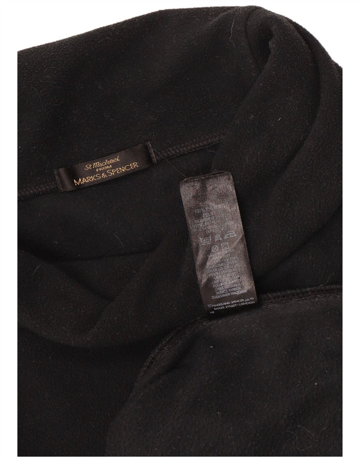 Женский флисовый джемпер оверсайз Marks & Spencer UK 18 XL, черный полиэстер