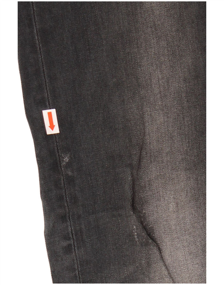 Женские потертые джинсы скинни Superdry W30 L32, черный хлопок