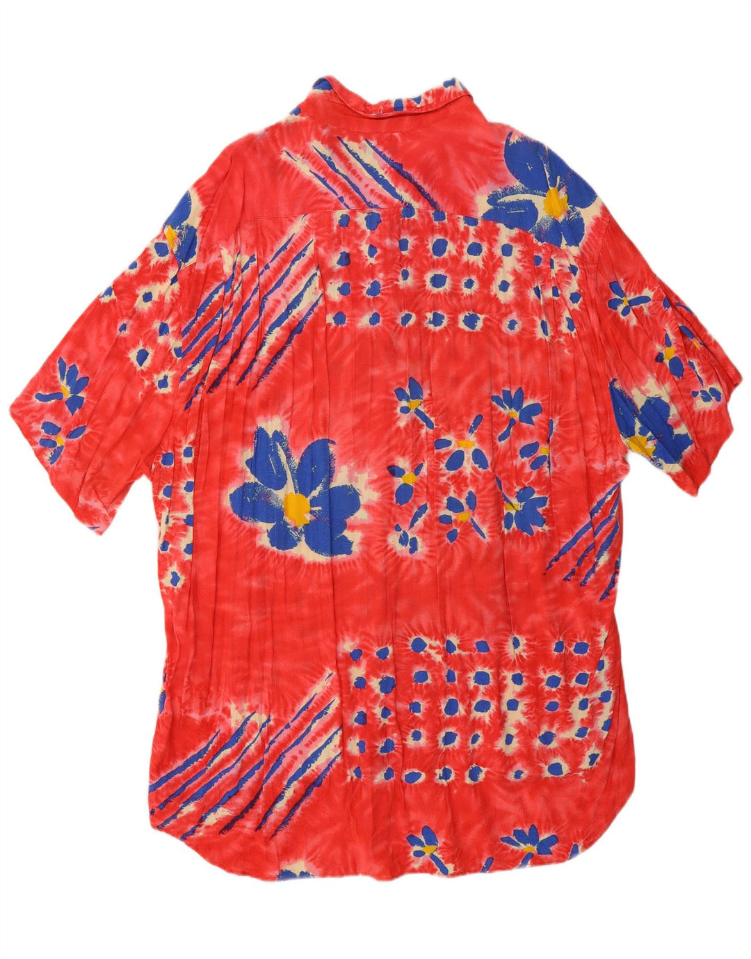 Мужская рубашка с коротким рукавом JAMS WORLD XL, красный вискоза с цветочным принтом