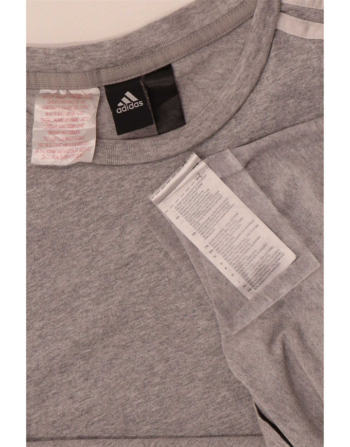 Мужская футболка Adidas Top XS Серый хлопок