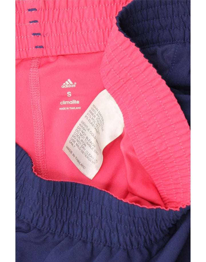 Женские спортивные шорты Adidas Climalite UK 10, маленькие синие, полиэстер