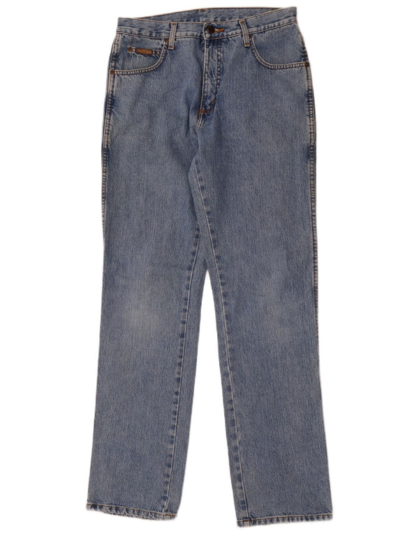 Женские прямые джинсы Wrangler Texas с высокой талией W32 L34, синий хлопок