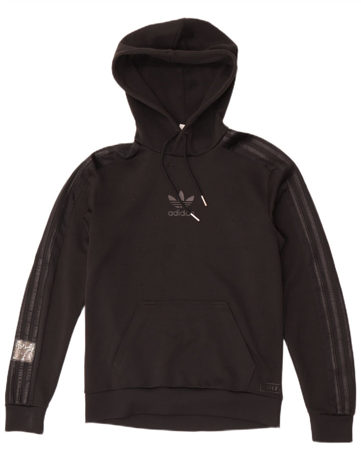 Мужская толстовка с капюшоном Adidas XS, черный полиэстер
