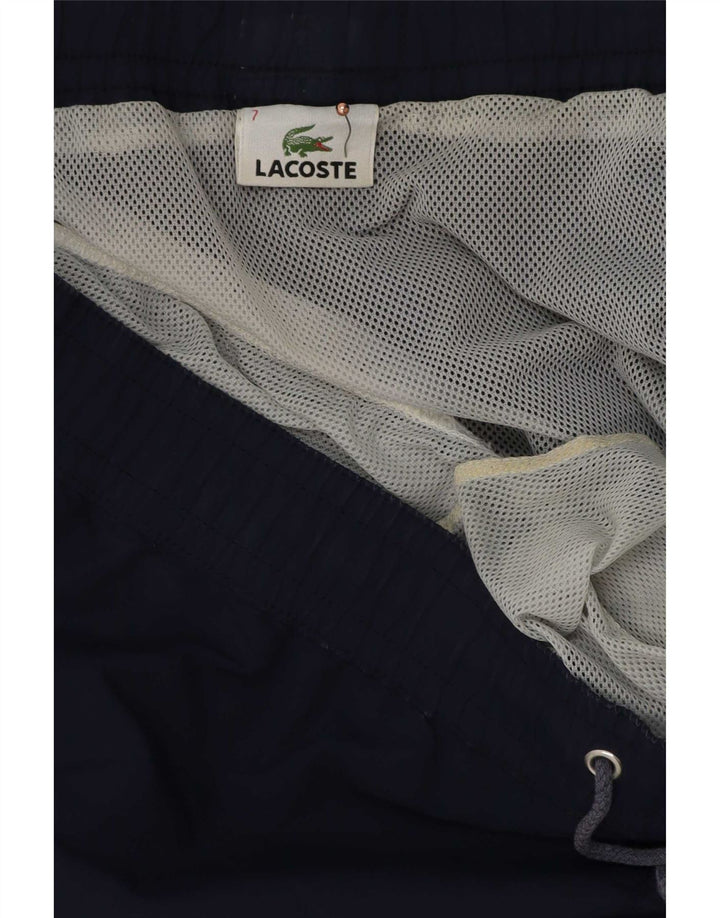 Мужские шорты для плавания Lacoste, размер 7, 2XL, темно-синий полиэстер