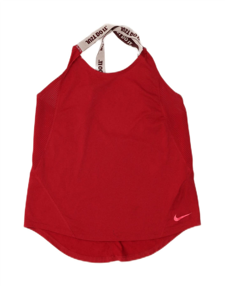 Женский жилет Nike Dri Fit Top UK 12, средний красный полиэстер