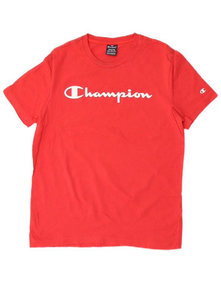 Мужская футболка с рисунком Champion, средний красный