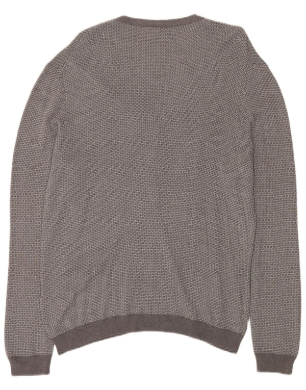 Женский кардиган BENETTON UK 18 XL Серый вискоза с крапинками