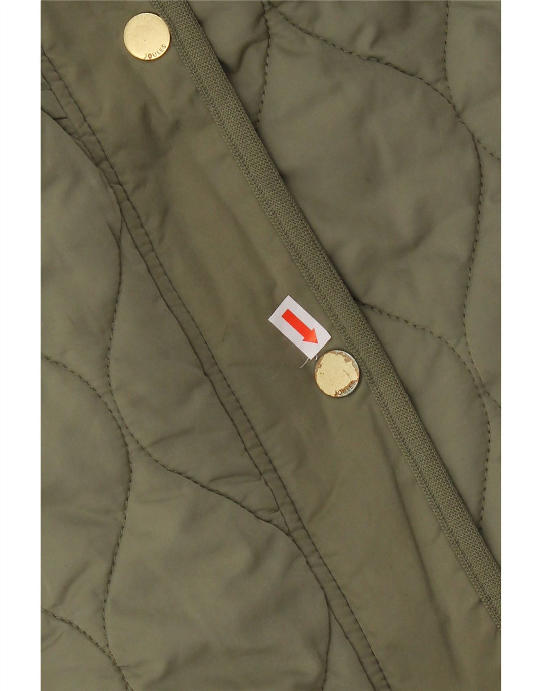 JOULES Womens Quilted Jacket UK 16 Large Green Polyester