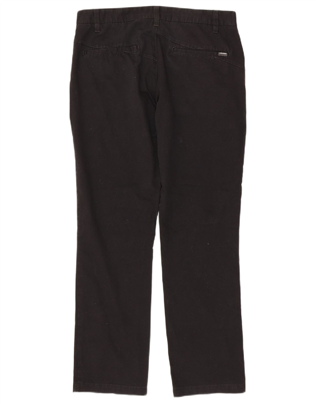 Мужские прямые брюки-чиносы Volcom W32 L30, черные, хлопковые