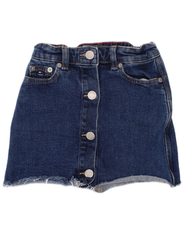 Джинсовая юбка Tommy Hilfiger для девочек 5–6 лет, W20, синяя, хлопок
