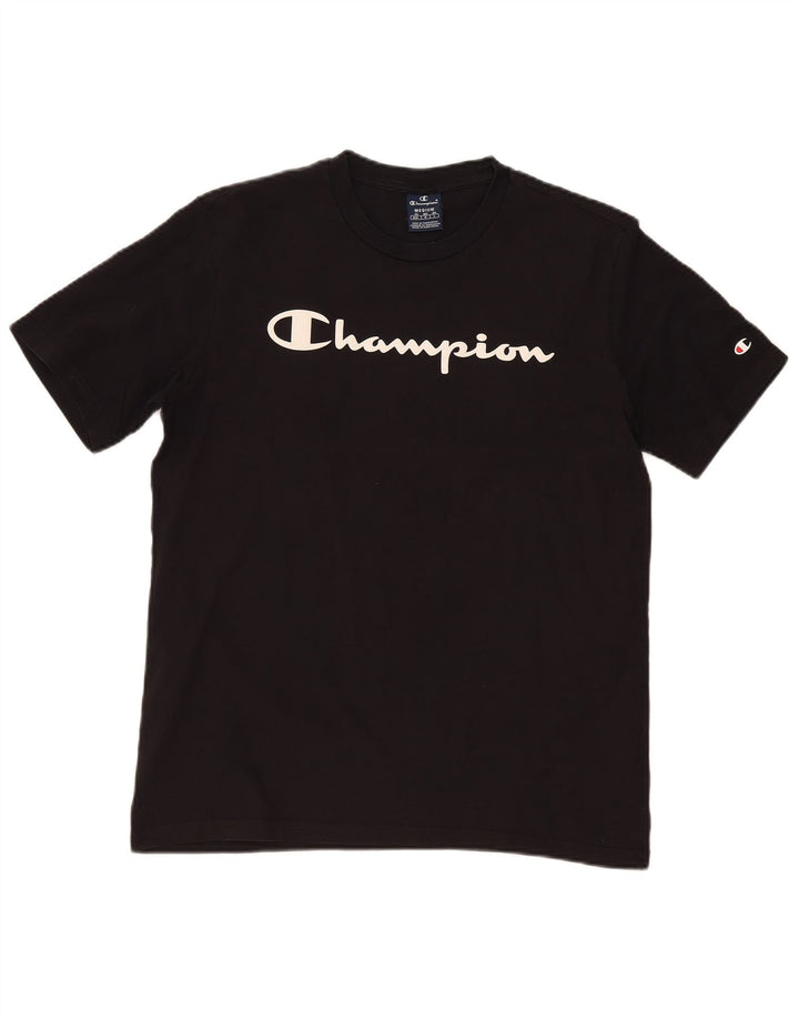 Мужская футболка с рисунком Champion, средний черный