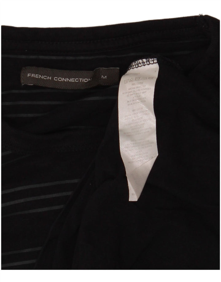 Мужская футболка French Connection из хлопка среднего размера, темно-синяя полоска