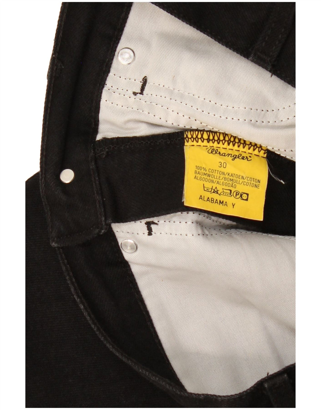 Мужские прямые джинсы WRANGLER Alabama W30 L32, черный хлопок