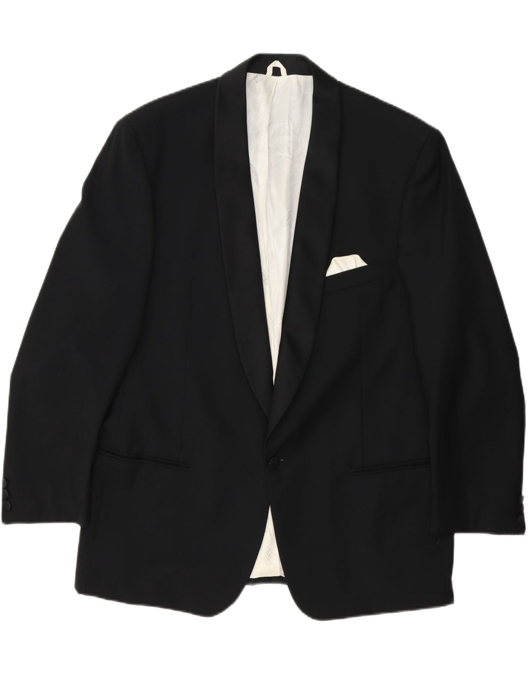 Мужской пиджак Cacharel на 1 пуговице IT 56 3XL, черная шерсть