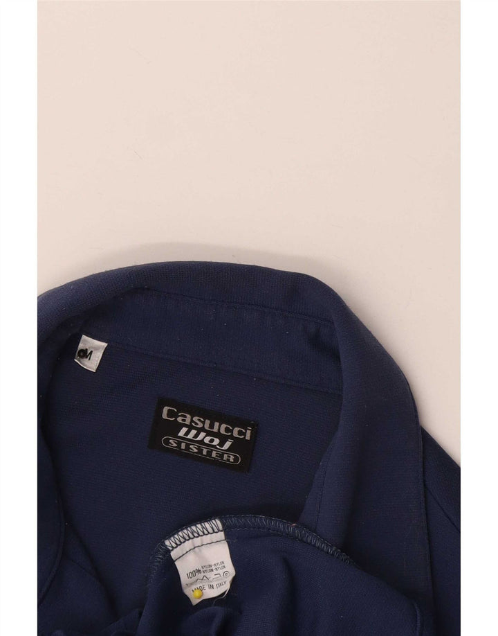 Женская блузка-рубашка Casucci UK 12, средний темно-синий нейлон