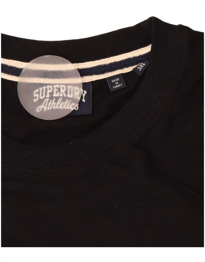SUPERDRY Мужская футболка 3XL, черный хлопок
