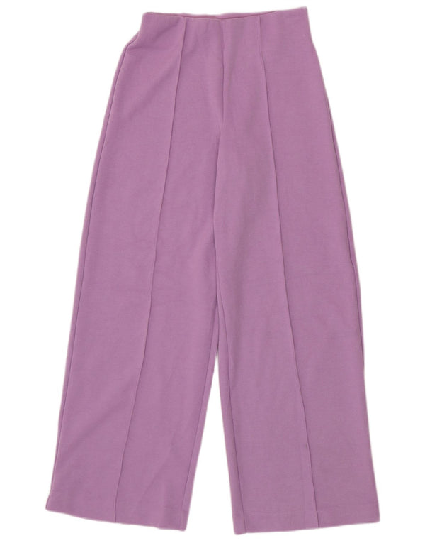 Женские повседневные широкие брюки Marks & Spencer UK 8 Small W26 L30 Фиолетовые